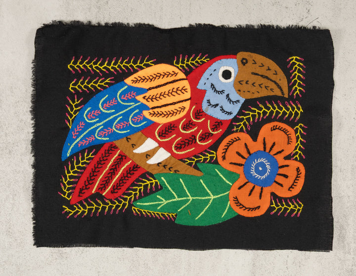 Multicolor Red Gold And Blue Bird Molita