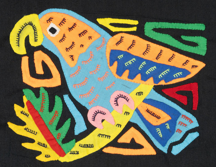 Multicolor Orange And Blue Bird Molita