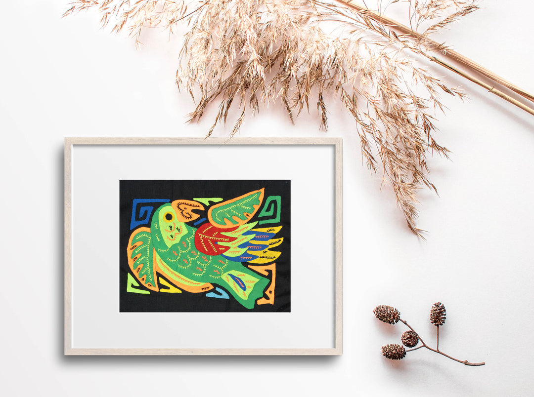 Multicolor Red Green And Orange Bird Molita