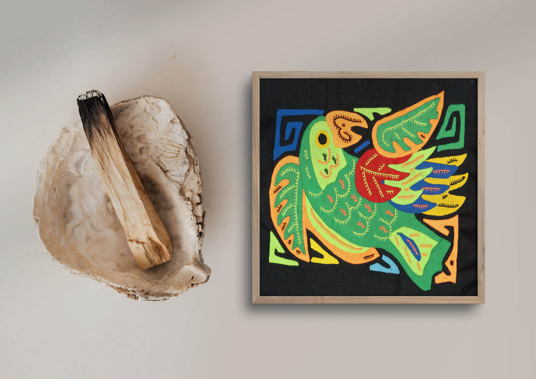 Multicolor Red Green And Orange Bird Molita