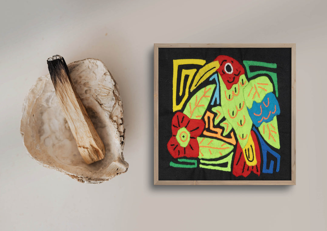 Multicolor Red And Green Bird Molita