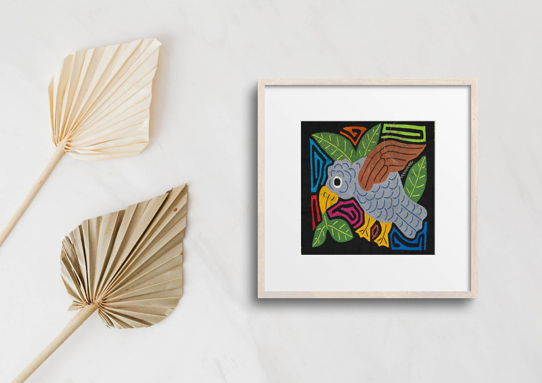 Multicolor Bird Gray And Green Molita