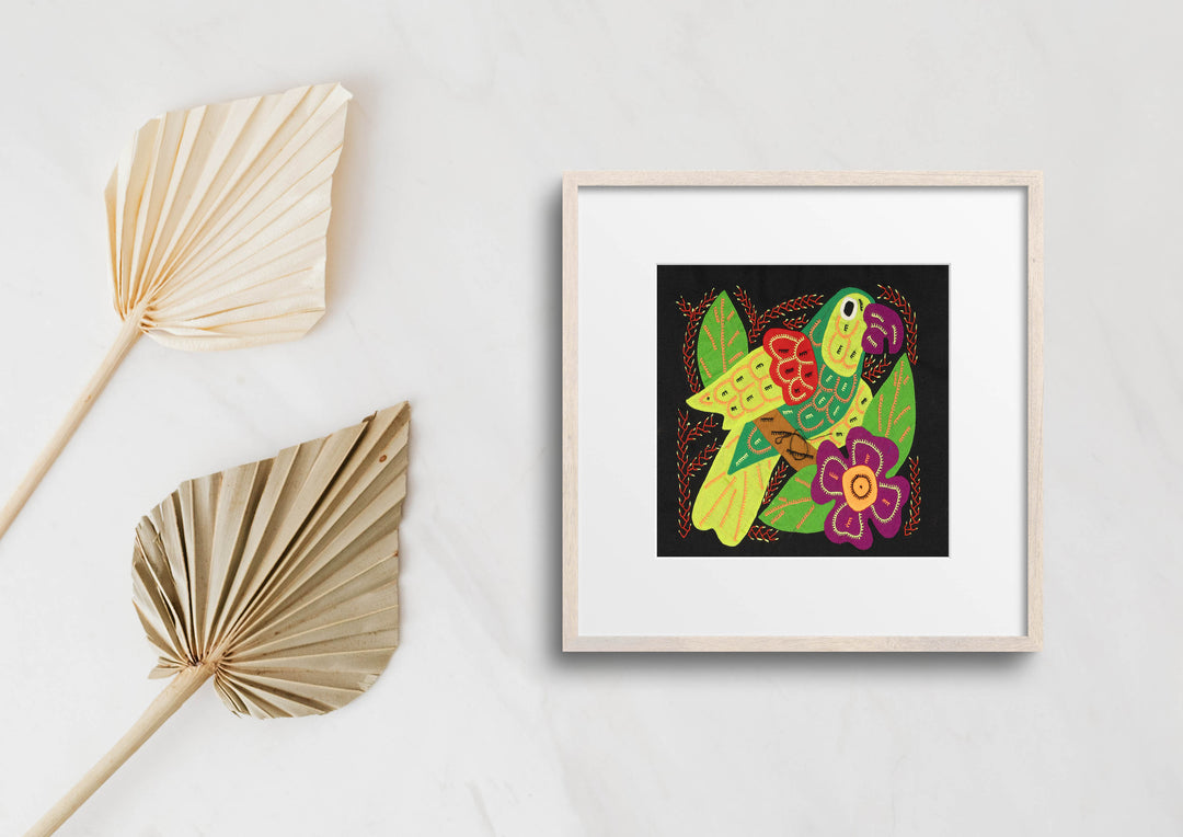 Multi-Color Parrot Bird Green And Purple Molita