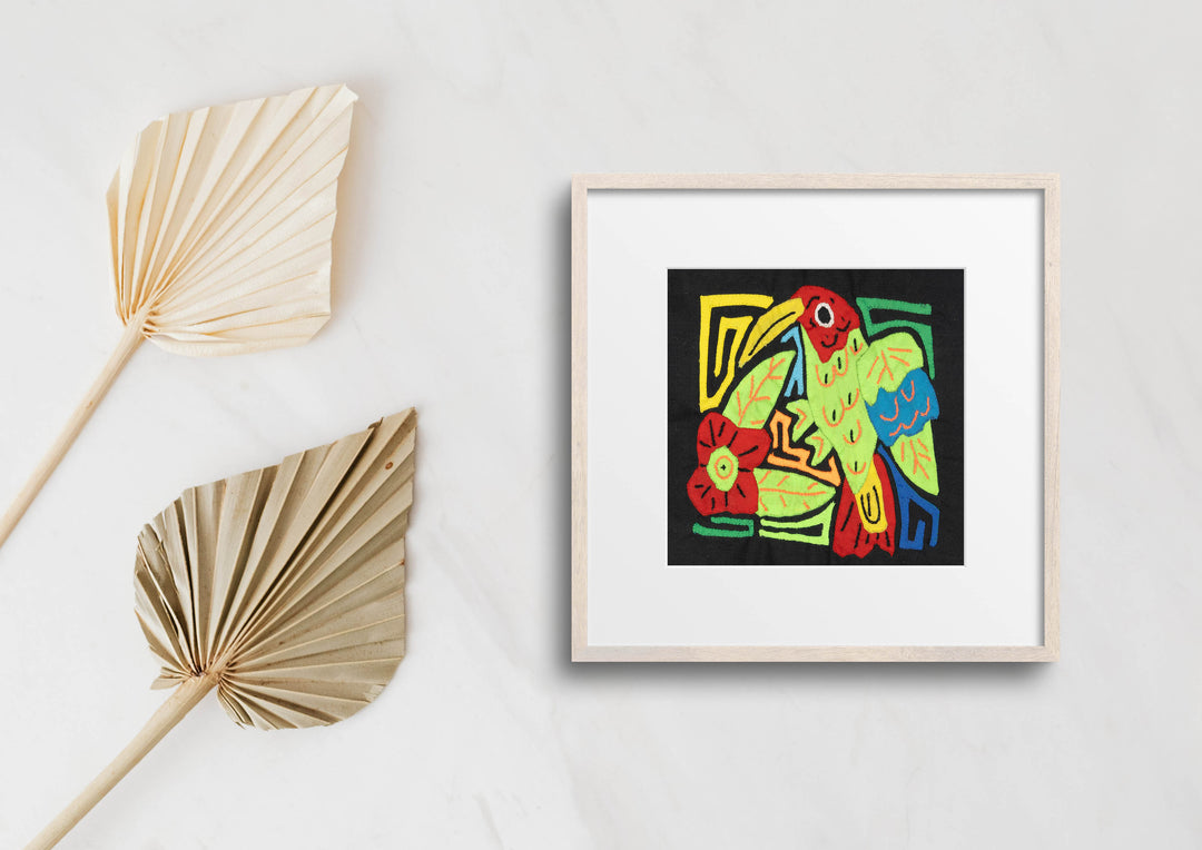 Multicolor Red And Green Bird Molita