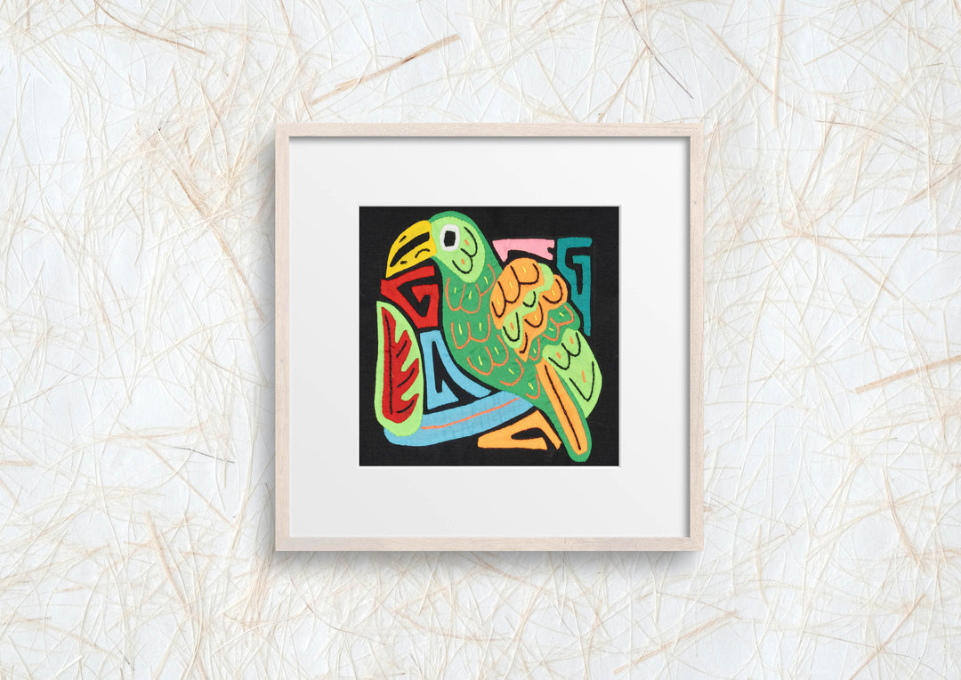 Multicolor Green Orange And Blue Bird Molita