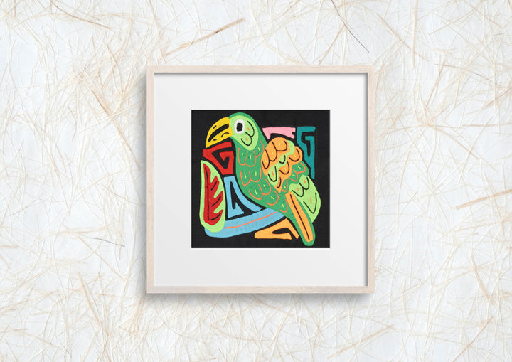 Multicolor Green Orange And Blue Bird Molita