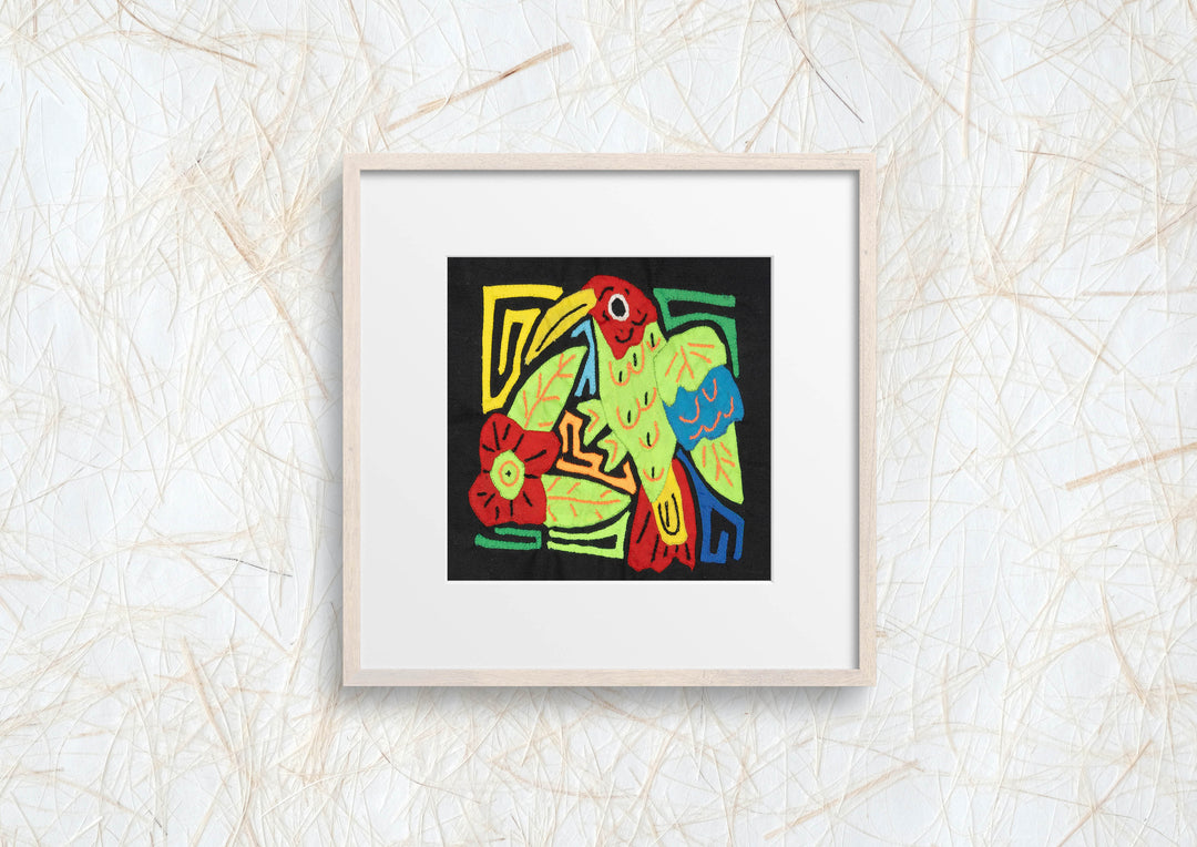 Multicolor Red And Green Bird Molita