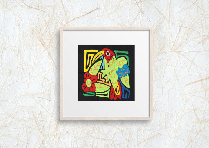 Multicolor Red And Green Bird Molita