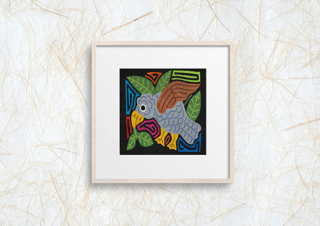 Multicolor Bird Gray And Green Molita