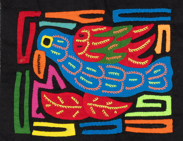 Multicolor Red And Blue Bird Molita
