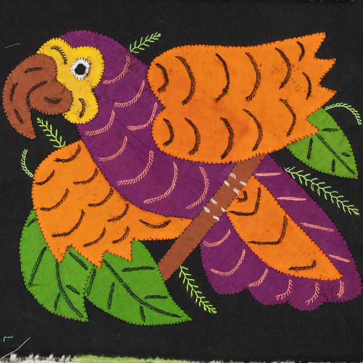 Multi-Color Parrot Bird Purple And Orange Molita