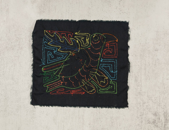 Multicolor Green And Orange Bird Molita