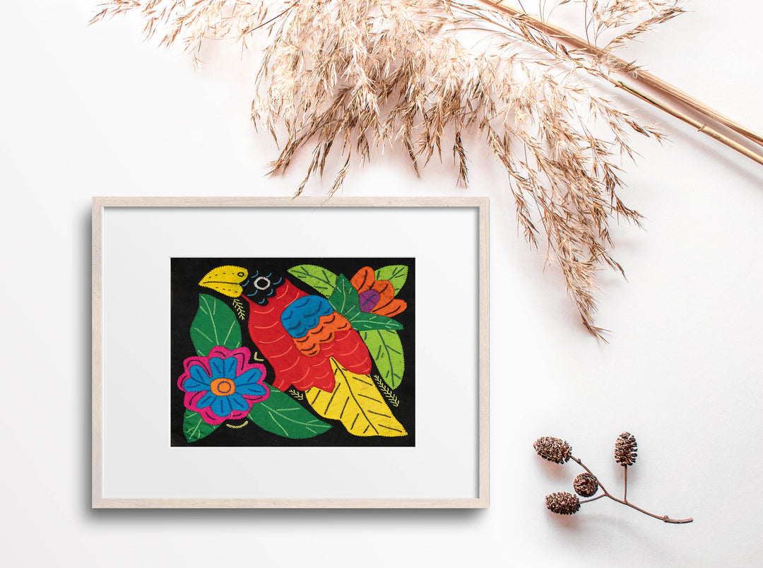 Multicolor Bird Red And Yellow Molita