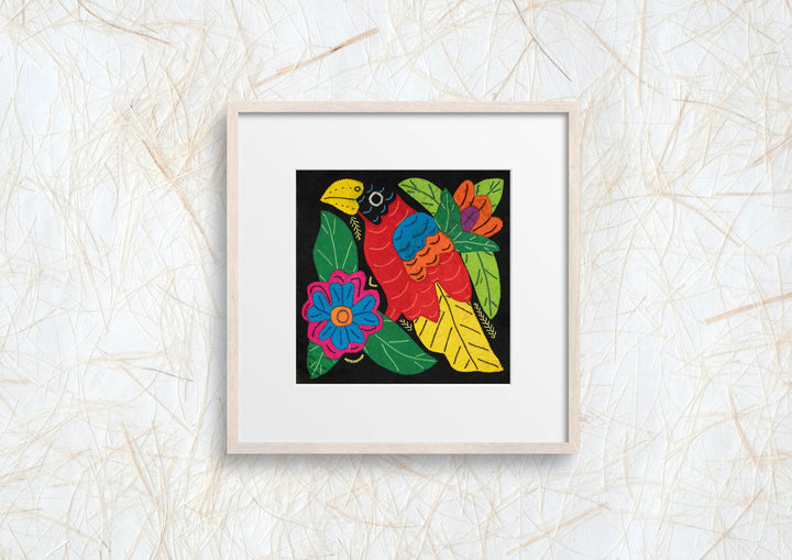 Multicolor Bird Red And Yellow Molita