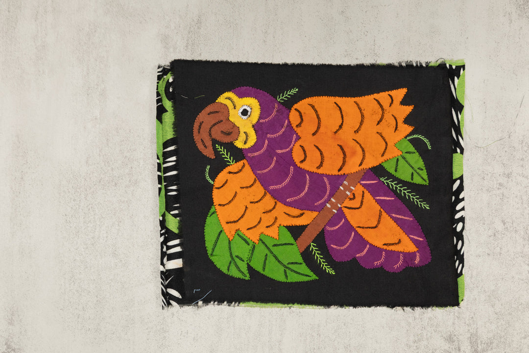 Multi-Color Parrot Bird Purple And Orange Molita