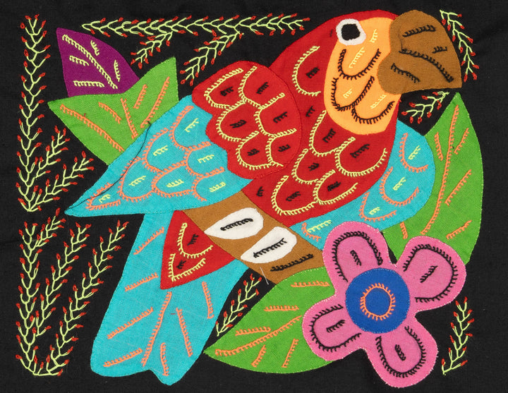 Multi-Color Parrot Bird Red And Blue Molita