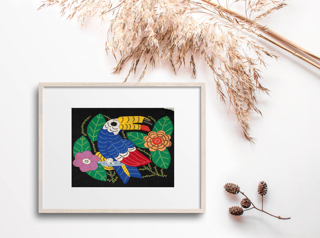 Multi-Color Parrot Toucan Blue And Red Molita