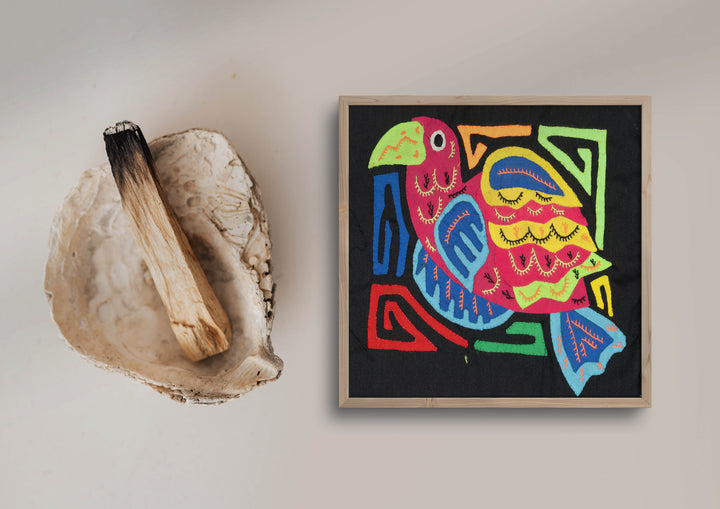 Multicolor Blue Yellow And Red Bird Molita