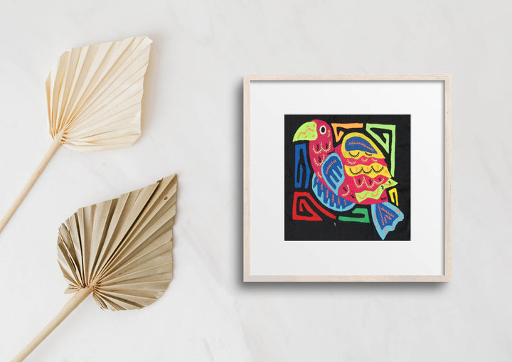 Multicolor Blue Yellow And Red Bird Molita