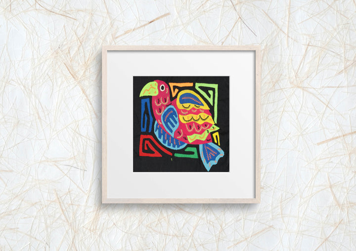 Multicolor Blue Yellow And Red Bird Molita