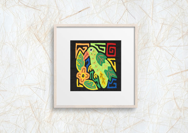 Multicolor Green And Orange Bird Molita