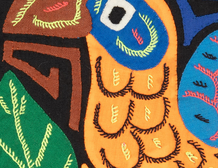 Multicolor Orange And Blue Molita