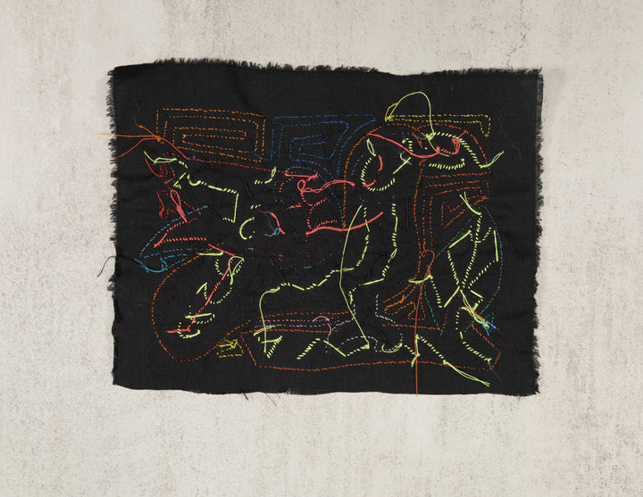 Multicolor Orange And Blue Molita