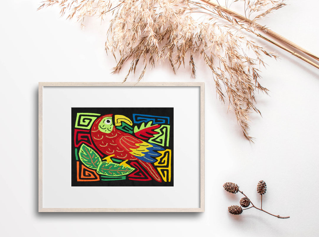 Multi-Color Parrot Bird Blue And Red Molita