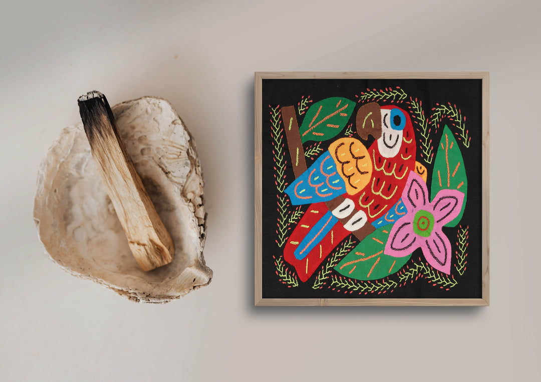 Multicolor Bird Red And Blue Molita