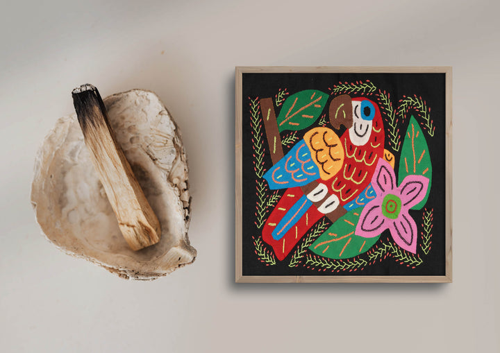 Multicolor Bird Red And Blue Molita