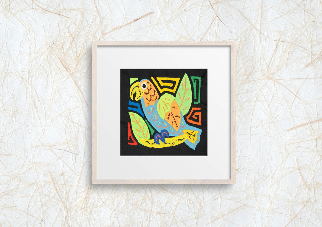 Multicolor Blue And Orange Bird Molita