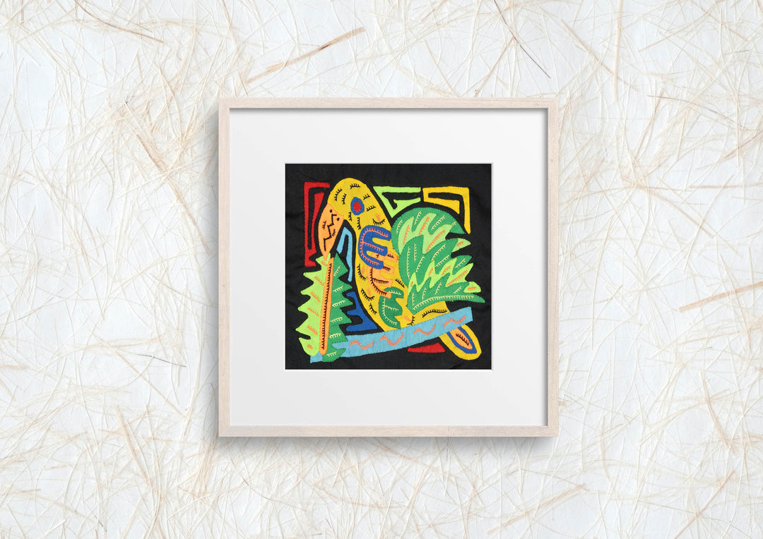 Multicolor Yellow Green And Orange Bird Molita