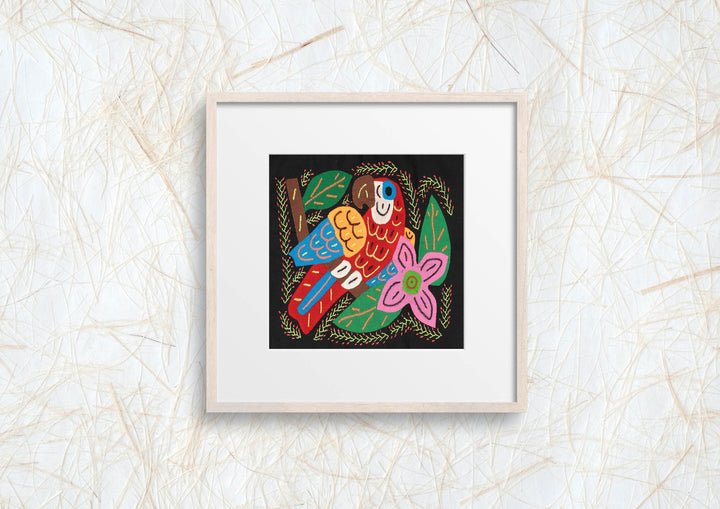 Multicolor Bird Red And Blue Molita