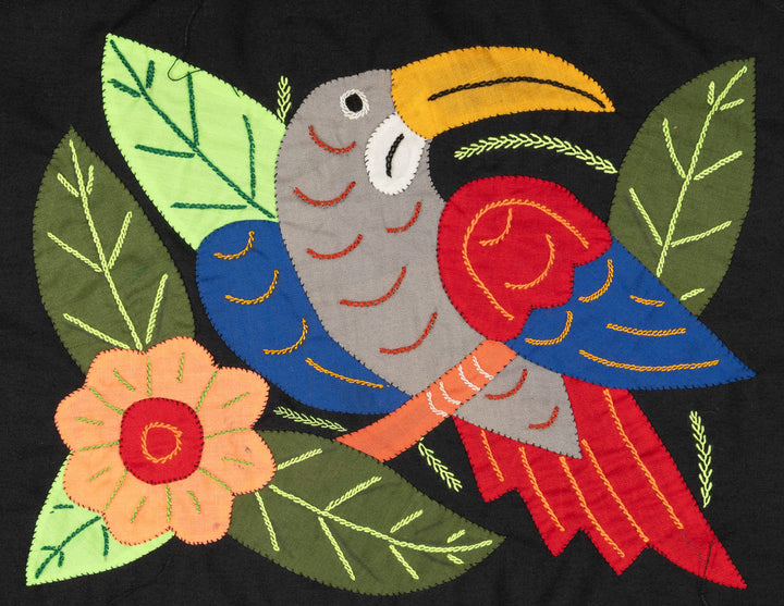 Multi-Color Bird Red And Gray Molita