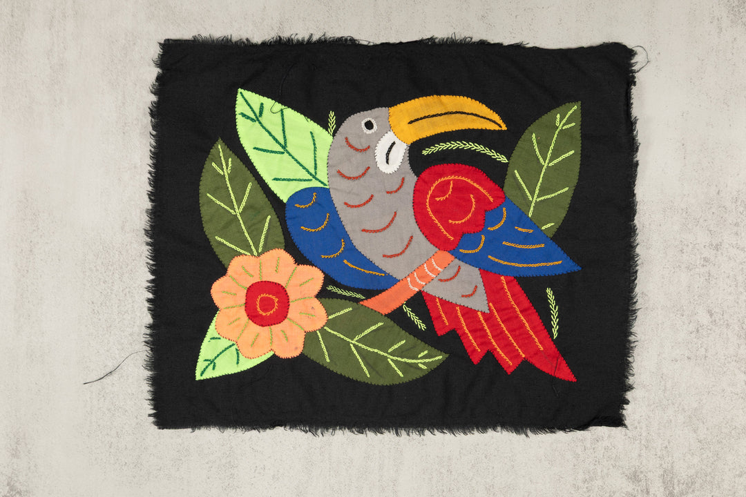 Multi-Color Bird Red And Gray Molita