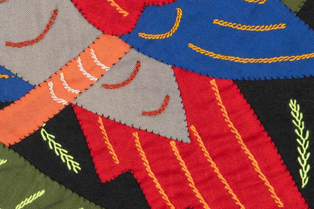 Multi-Color Bird Red And Gray Molita