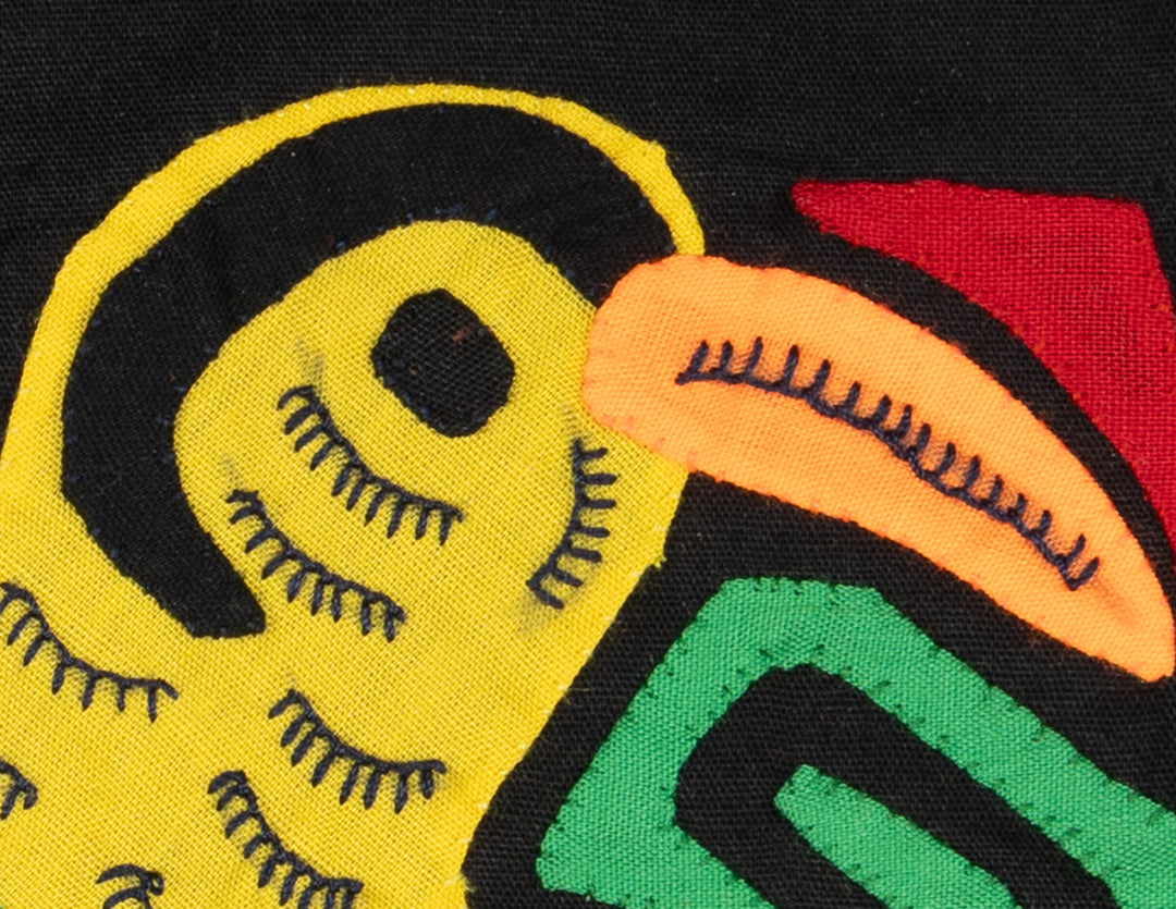 Multicolor Green Blue And Yellow Bird Molita