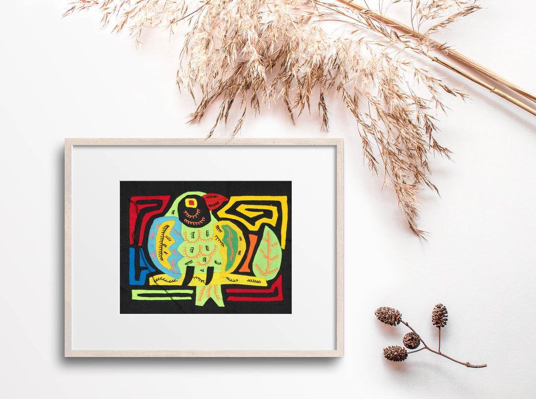 Multicolor Yellow Green And Red Bird Molita