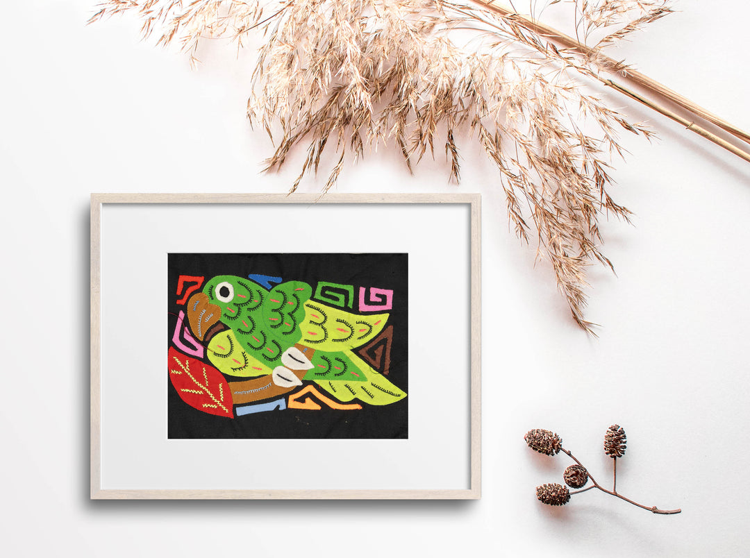 Multicolor Red Abd Green Bird Molita