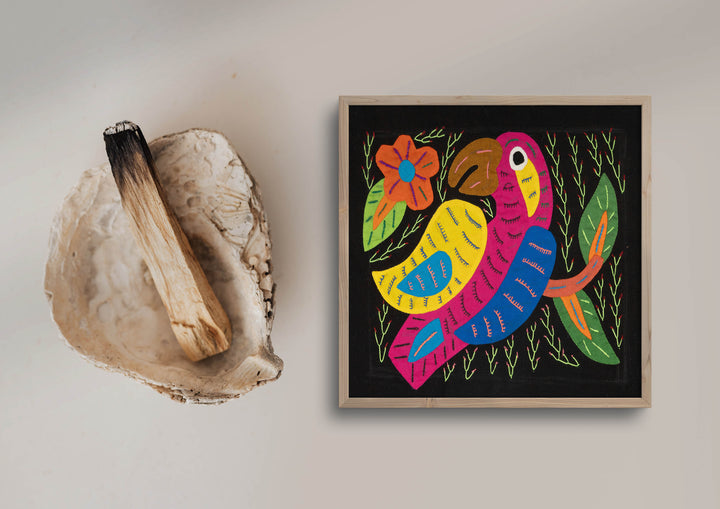 Multi-Color Parrot Bird Blue And Red Molita