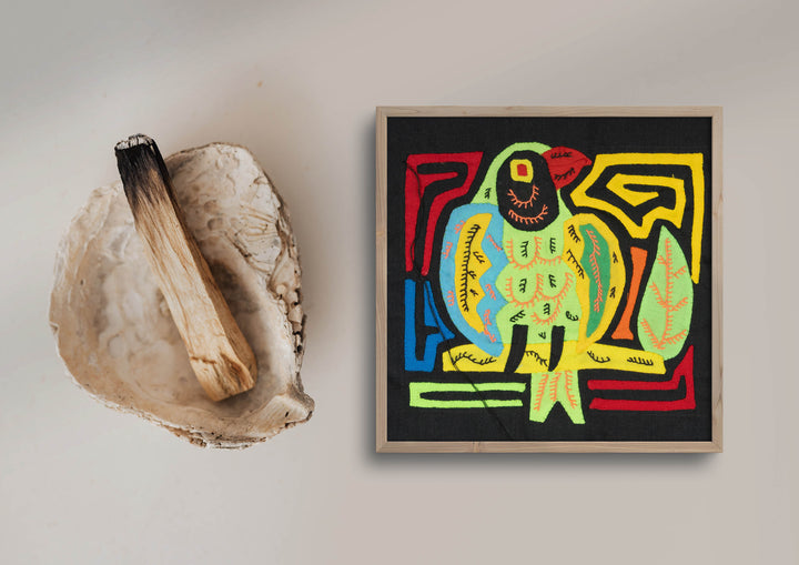 Multicolor Yellow Green And Red Bird Molita