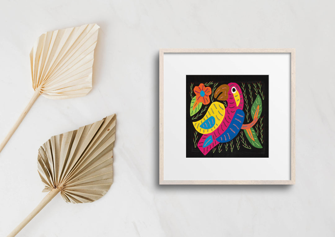 Multi-Color Parrot Bird Blue And Red Molita