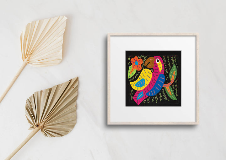 Multi-Color Parrot Bird Blue And Red Molita