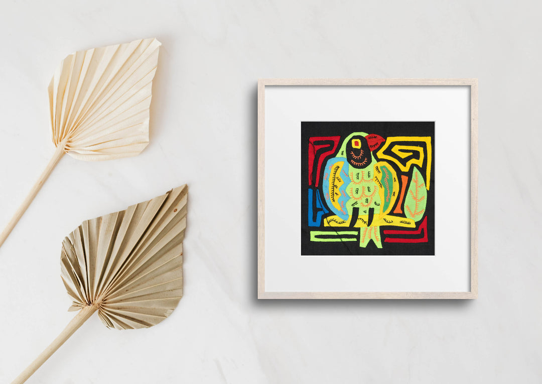 Multicolor Yellow Green And Red Bird Molita