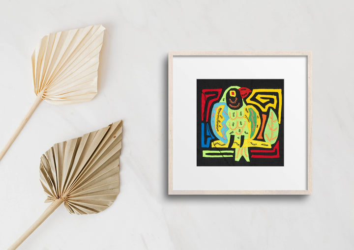 Multicolor Yellow Green And Red Bird Molita