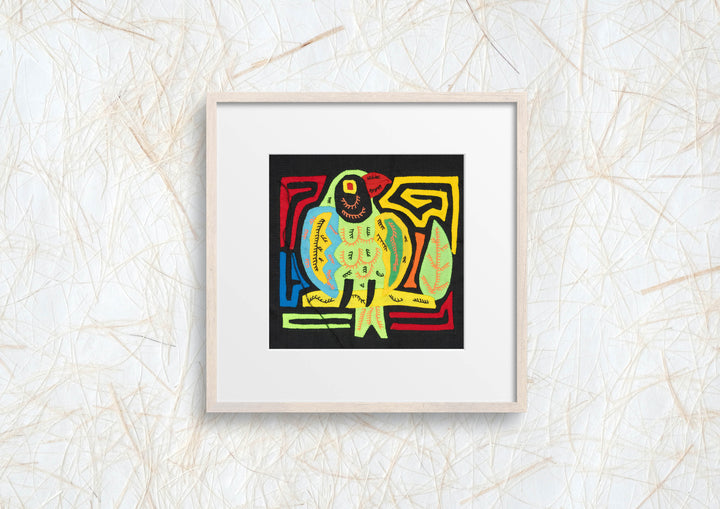 Multicolor Yellow Green And Red Bird Molita