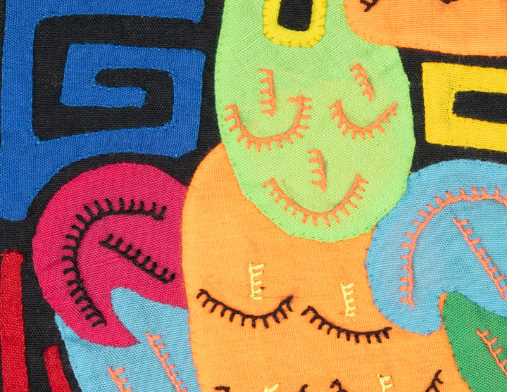 Multicolor Orange Green And Blue Molita