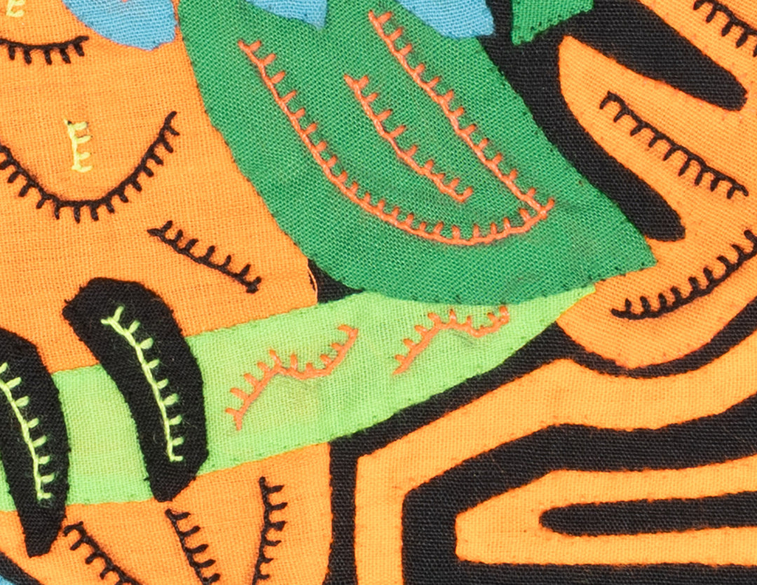 Multicolor Orange Green And Blue Molita