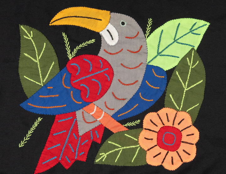 Multi-Color Toucan Bird Red And Gray Molita