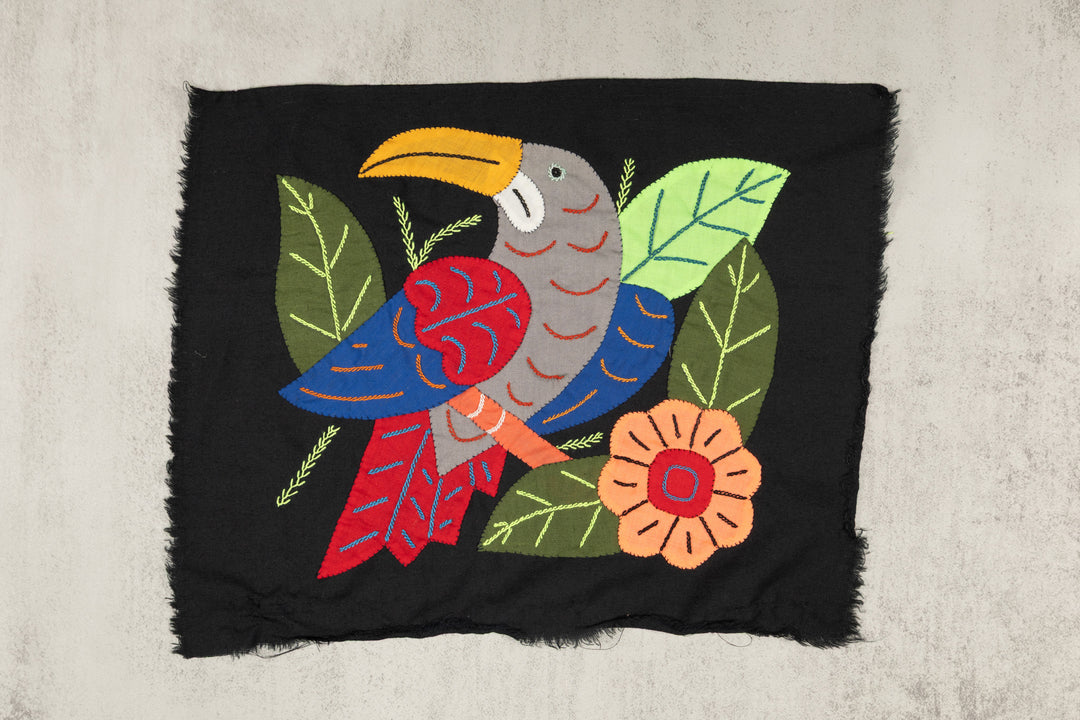 Multi-Color Toucan Bird Red And Gray Molita
